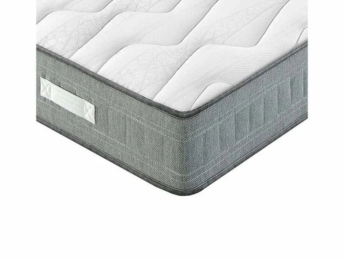 Colchones - 90X190Cm|Colchón muelles ensacados Pocket V spring 22 cm con visco-90x190-Gris