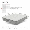 Colchón ortopédico ignífugo de 180 x 200 cm con 4 asas, OEKO-TEX®, 20 cm de grosor, transpirable, 7 zonas de muelles ensacados^DripeX Discount