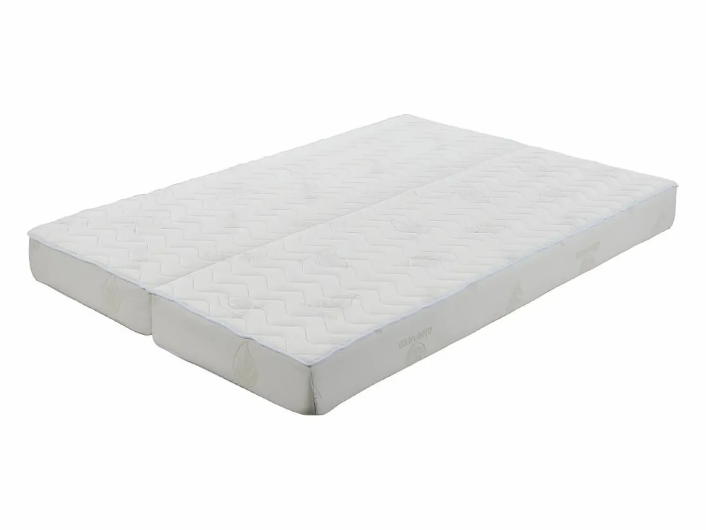 NATUREA Colchón para clic-clac ALOHA de 16cm - 130x190cm Blanco New