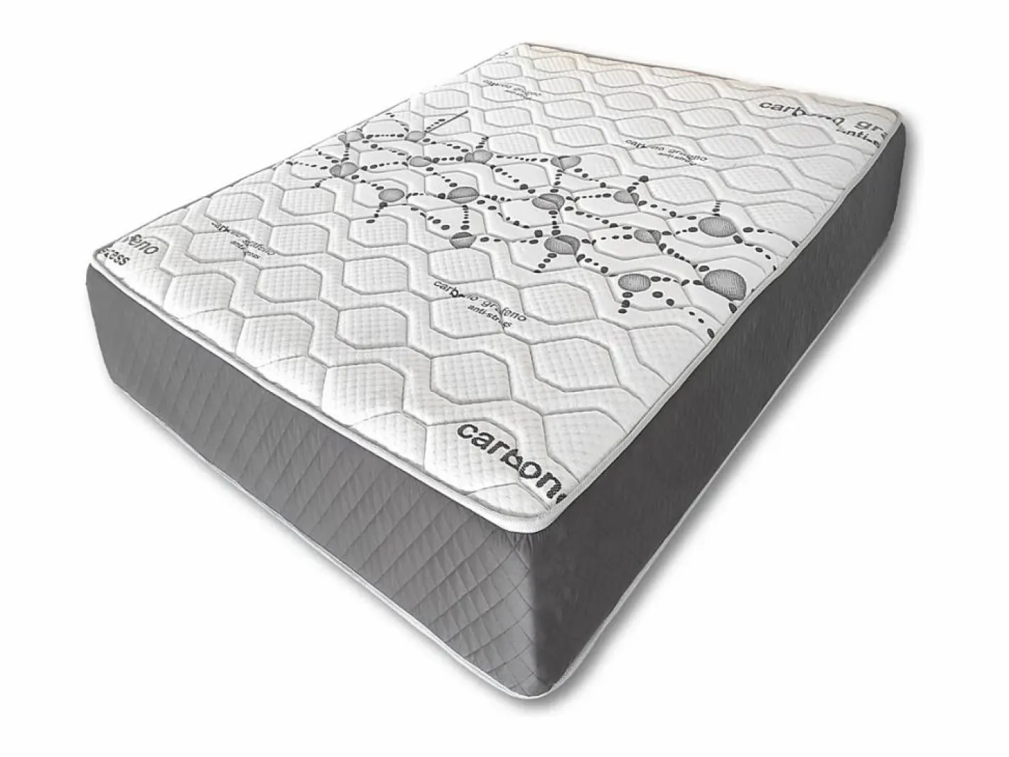 Colchón Viscoelástico 30cm Alta gama | 140x190 | Ideal para Personas con Dolores de Espalda | Alta Firmeza | Carbono-Grafeno Anti-Stress^