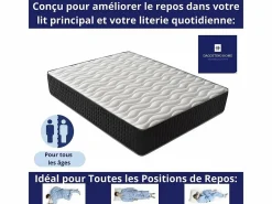Colchón Viscoelástico 160x200 Especial Cama Principal, Todos los Tamaños | Altura 30cm^Dagostino Home Outlet