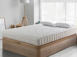 Shaula Colchón 90X190 | Látex Natural 100% – 20 cm Altura, Firmeza Media (3/5) | Núcleo Ecológico con Funda de Algodón y Lino Hot