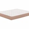 Colchón 105x190 cm Transpirable Firmeza Media Núcleo Flexible Fibras Naturales^ New
