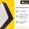 Colchón 180x190, Viscoelástico Alta Firmerza Descansin, Ideal para Personas con Dolores de Espalda, Premium, Tejido Transpirable y Antiacaros New