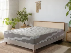 Shaula Colchon natural muelles ensacados 150X200 ORGANIC NATURA, Altura 25 CM, 100% Algodon y lino Discount