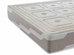 Colchon natural muelles ensacados 90X190 ORGANIC NATURA, Altura 25 CM, 100% Algodon y lino^Shaula Online