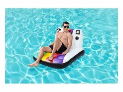 Bestway Deportes Náuticos|Colchoneta Hinchable para Playa o Piscina Pose n´float 127x102 cm con Diseño en forma de Cámara de Fotos