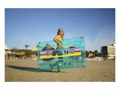 Colchoneta Hinchable para Playa o Piscina Retro Beats 174x117 cm con Diseño Multicolor en forma de Cinta de Cassete^Bestway Discount