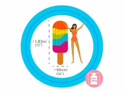 Intex Colchoneta hinchable Rainbow Popsicle +14A 183x66 cm Multicolor Sale