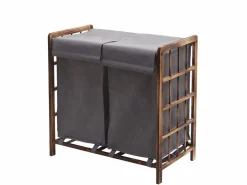 Colector de ropa -B60, marrón, tapa gris^MCW New