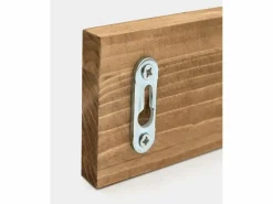 DECOWOOD Colgador de pared de madera maciza en tono roble oscuro de 61x5cm - KATE - Marru00f3n Best