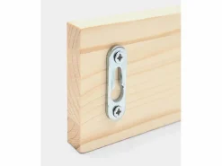 DECOWOOD Perchero|Colgador de pared de madera maciza en tono natural de 26x5cm - KATE -
