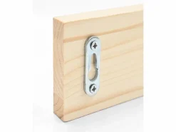 DECOWOOD Perchero|Colgador de pared de madera maciza en tono natural de 26x5cm - KATE -