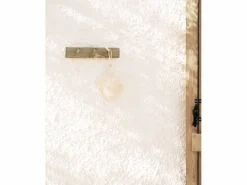 DECOWOOD Perchero|Colgador de pared de madera maciza en tono olivo de 26x5cm - KATE -