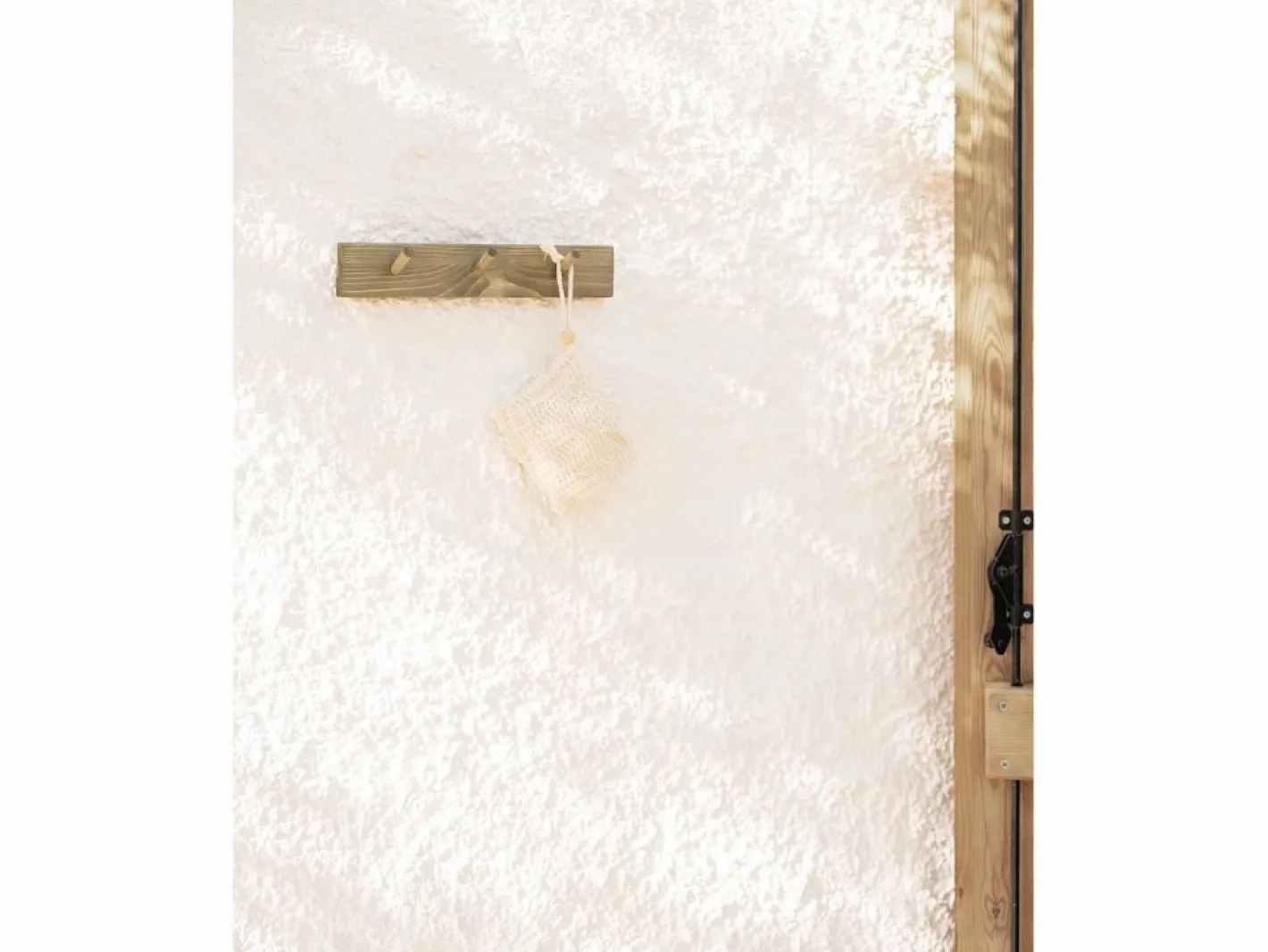 DECOWOOD Perchero|Colgador de pared de madera maciza en tono olivo de 26x5cm - KATE -