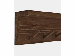 Colgador de pared de madera maciza en tono nogal de 61x9,5cm - KATE -^DECOWOOD Hot