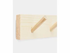 Colgador de pared de madera maciza en tono natural de 61x5cm - KATE -^DECOWOOD Sale