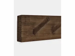 Colgador de pared de madera maciza en tono nogal de 26x5cm - KATE -^DECOWOOD Sale