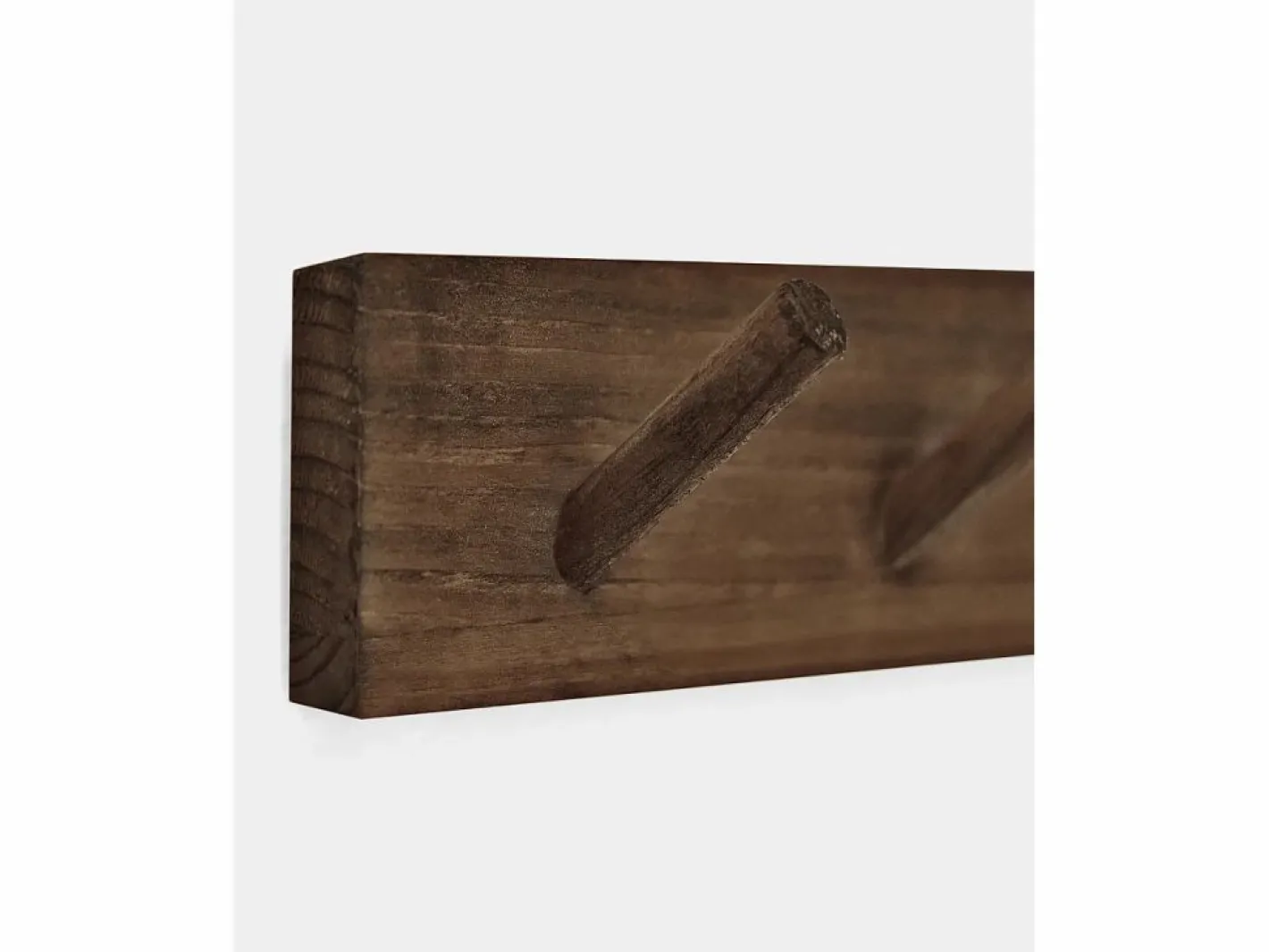 Colgador de pared de madera maciza en tono nogal de 26x5cm - KATE -^DECOWOOD Sale