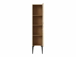 Vente-unique Columna de baño estriada con patas - Natural claro - H140 cm - SARONE Color natural claro Discount