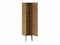 Vente-unique Columna de baño estriada con patas - Natural claro - H140 cm - SARONE Color natural claro Discount