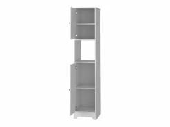 TuHome Columna de baño Ibis en Melamina con 2 puertas y 1 estante , 172.21 cm X 36.32 cm X 40.64 cm , Blanco Discount