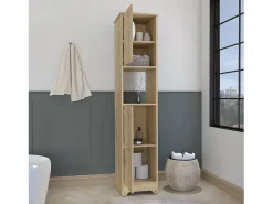 Columna de baño Ibis en Melamina con 2 puertas y 1 estante , 172.21 cm X 36.32 cm X 40.64 cm ,^TuHome Outlet
