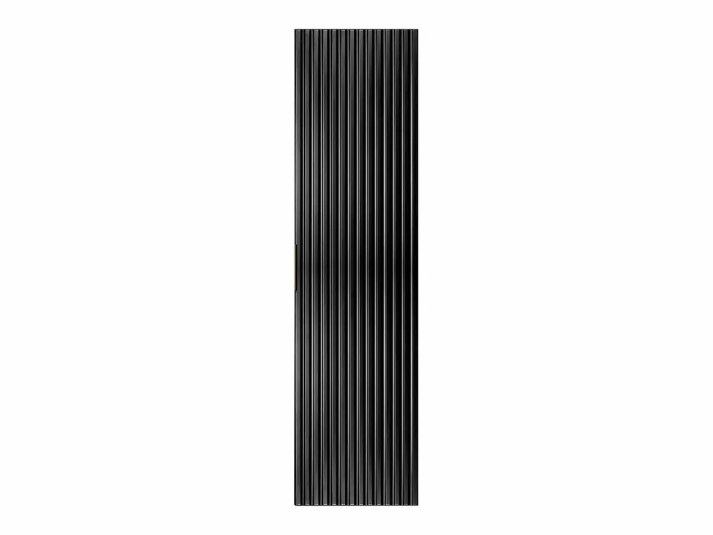 Columna de baño, , 35 x 136 x 27 cm, tirador dorado Negro Sale