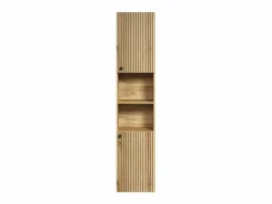 ebuy24 Columna De Baño|Columna de baño ranurada 2 puertas, 2 nichos H186 cm - PUREBLISS