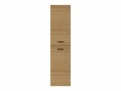 Vente-unique Columna De Baño|Columna de baño suspendida estriada - Natural claro - H140 cm - SARONE