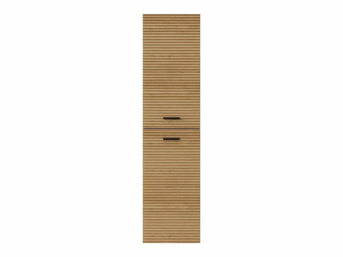 Vente-unique Columna De Baño|Columna de baño suspendida estriada - Natural claro - H140 cm - SARONE