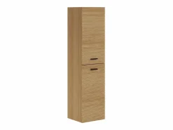 Vente-unique Columna De Baño|Columna de baño suspendida estriada - Natural claro - H140 cm - SARONE