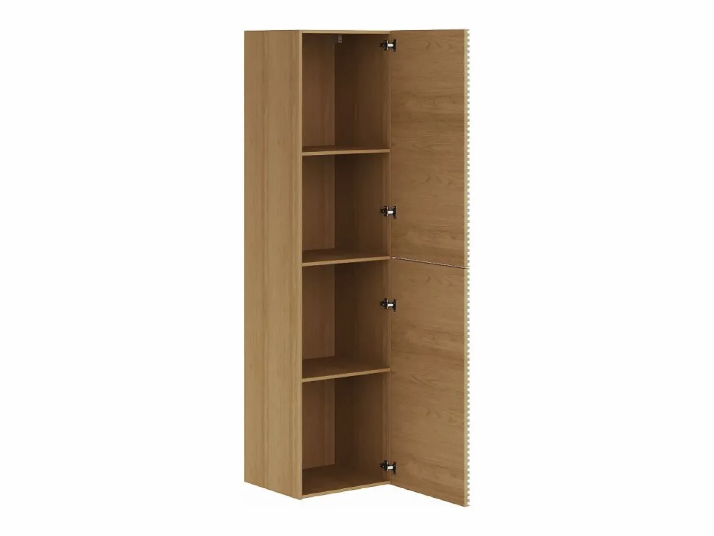 Vente-unique Columna De Baño|Columna de baño suspendida estriada - Natural claro - H140 cm - SARONE