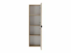 Vente-unique Columna De Baño|Columna de baño suspendida, natural claro, 3 estantes, FILOR