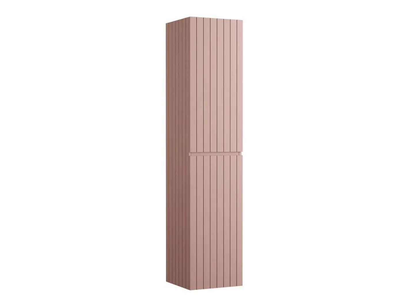 Vente-unique Columna De Baño|Columna de baño suspendida estriada rosa - Al160 cm - SATARA