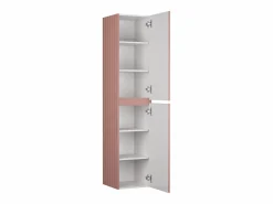 Vente-unique Columna De Baño|Columna de baño suspendida estriada rosa - Al160 cm - SATARA
