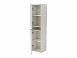 Columna de cuarto de baño haaus Zed, suspendida, 2 puertas, brillo/, MDF, L 29 x A 22 x 104 cm Blanco Best