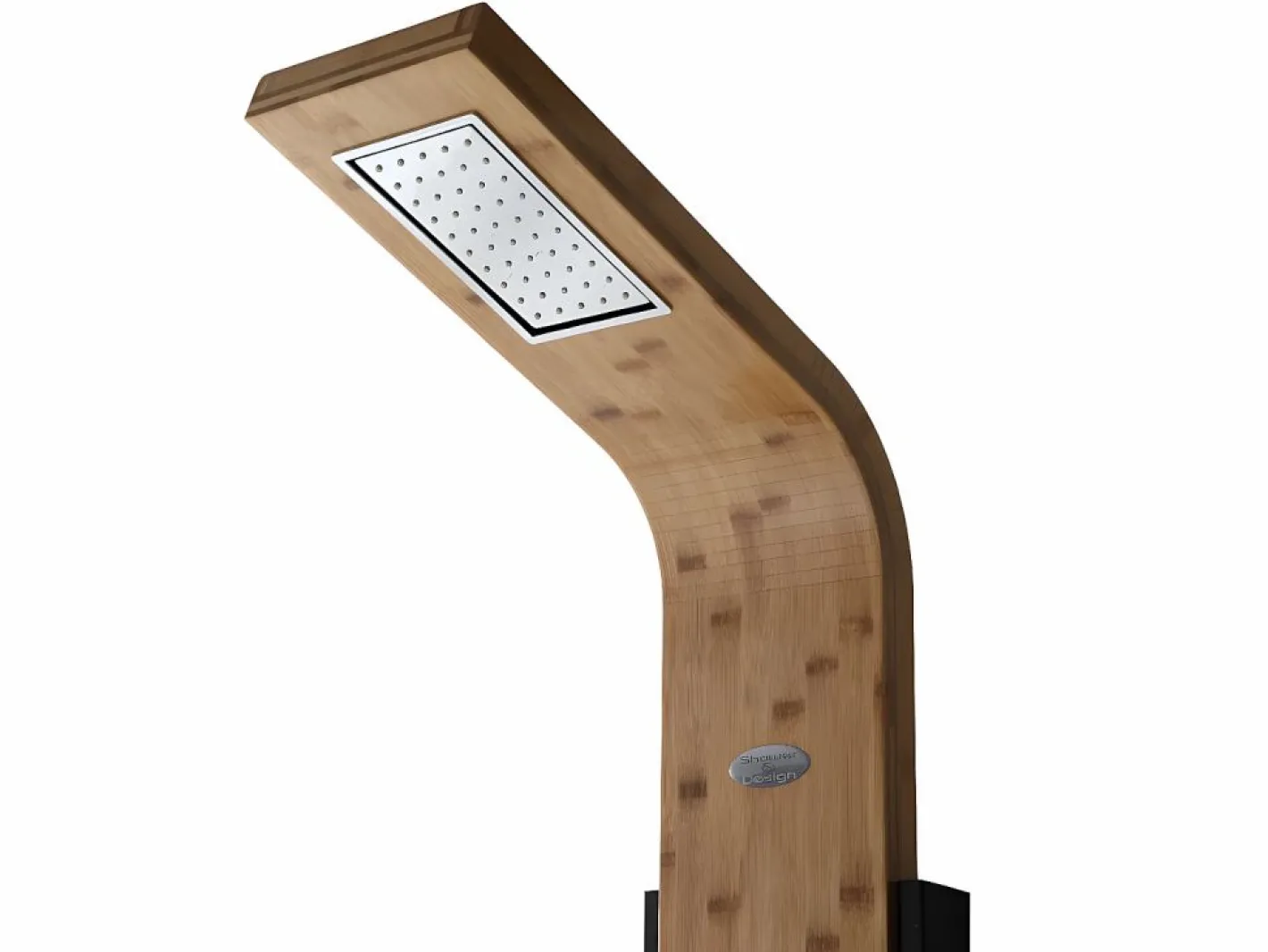 Shower & Design Columna de ducha balneoterapia DALIMA panel de bambú Color natural claro