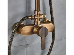 MIRLO Columna de ducha monomando retro SENISE envejecido Dorado Best