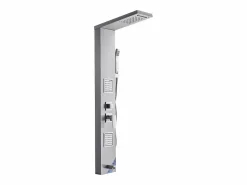 Columna de Ducha SucceBuy, con Cabezal de Ducha Efecto Lluvia, Sistema de Panel de Ducha Mural de Alta Presión en Acero Inoxidable Cepillado, Grifo de 5 Funciones Plateado Discount