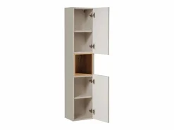 Petits-Meubles Columna De Baño|Columna de pared 2 puertas 1 compartimiento Manoa Cachemira y madera