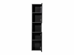 Petits-Meubles Columna de pared 2 puertas 1 compartimiento Riva y Madera Negro Online