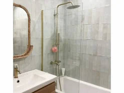 Essebagno Columna De Ducha|Columna termostática para bañera y ducha Luisa II 250 oro cepillado