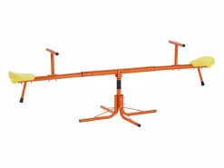 Columpio|Columpio de Balancín SucceBuy para Niños, Capacidad 45,4 kg por Asiento, Equipado con Asas Ergonométricas, Patas de Soporte de 4 Ramas, Rotación 360°