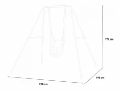 AHD Columpio|Columpio de jardín para niños con asiento T-bar Dado