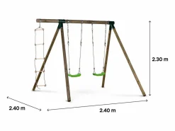 Habitat et jardin Columpio|Columpio de madera 