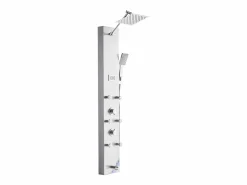 Columna De Ducha|Coluna de Duche SucceBuy con Chuveiro Efeito Chuva en Acero Inoxidable, Torneira 4 Funciones, 6 Jatos Corporais, Chuveiro de Mão, 124 cm