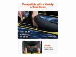 Combo Esquí Náutico SucceBuy, 150 cm para Adultos con Fijaciones Ajustables X-7 y Cierres con Hebilla^ Best