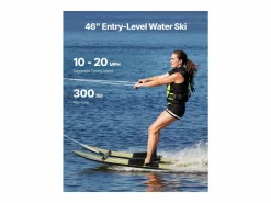 Combo Esquí Náutico SucceBuy, 116,8 cm para Adultos con Fijaciones Ajustables X-7 Multicolor Best