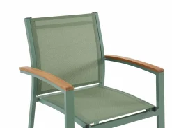 Comedor de jardín aluminio mesa extensible 180/240 y 6 sillones - - NAURU^MYLIA Clearance